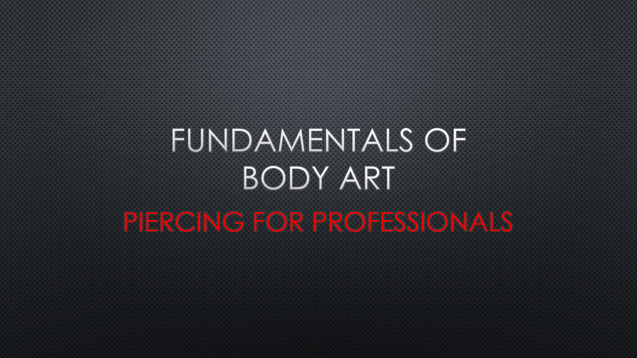 Fundamentals of Body Art banner